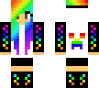rainbow dj girl