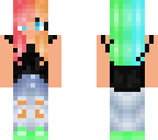 rainbow hair skin