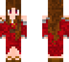 red dress girl brown hair