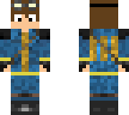 vault suit person