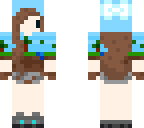 chibi minecraft onesie girl