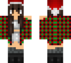 christmas flannel girl