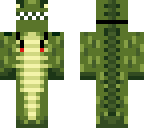 croc in weired looking headphones