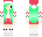 green hair christmas chbi