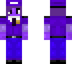 purple girl with short hair