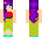 purple haired girl