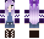 purple winter girl