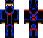 red and blue ninja