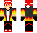 cool fire  chirstmas boy
