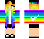 cool rainbow girl