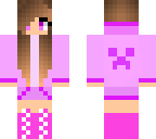 purple creeper skin for girls
