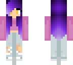 purple haired girl