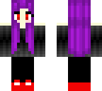 purple haired girl 