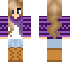 winter girl - purple