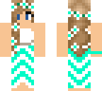 aqua girl in dress