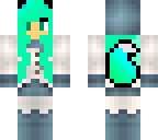 blue green wolf winter girl