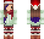 christmas girl with purple hair