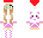 christmas panda girl purple