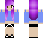 purple haired girl