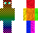 rainbow checkered
