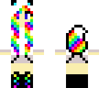 rainbow wolf girl