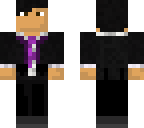 black and purple tux