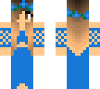 blue wedding dress
