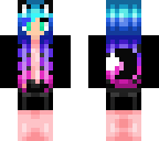 edit of a rainbow cat girl