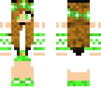 green flower girl