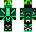 green giraffe in a green hoodie with bandana 