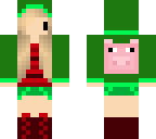 pig's christmas skin