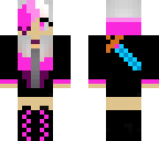 pink sword girl