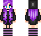 purple-haired girl