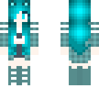 blue cat girl