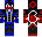 blue flameing fox boy