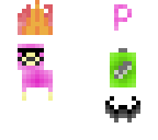pinksheep i pixelart i logo shop