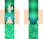 blue and green mermaid