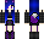 blue emo girl