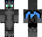 blue-fire wolf dragon