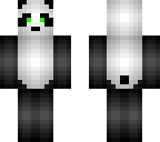 panda with green eyes