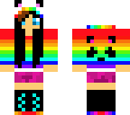 rainbow panda girl