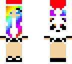 rainbow panda x-mas girl