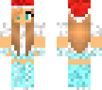 winter christmas girl in gym clothes