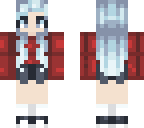 blue haired girl