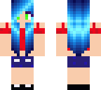 blue sunset girl