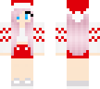 christmas girl with pink hair