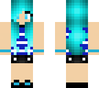 cool blue girl