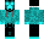 cool blue glowing creeper