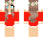 cute edited werewolf girl christmas skin