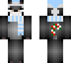light blue xmas bear